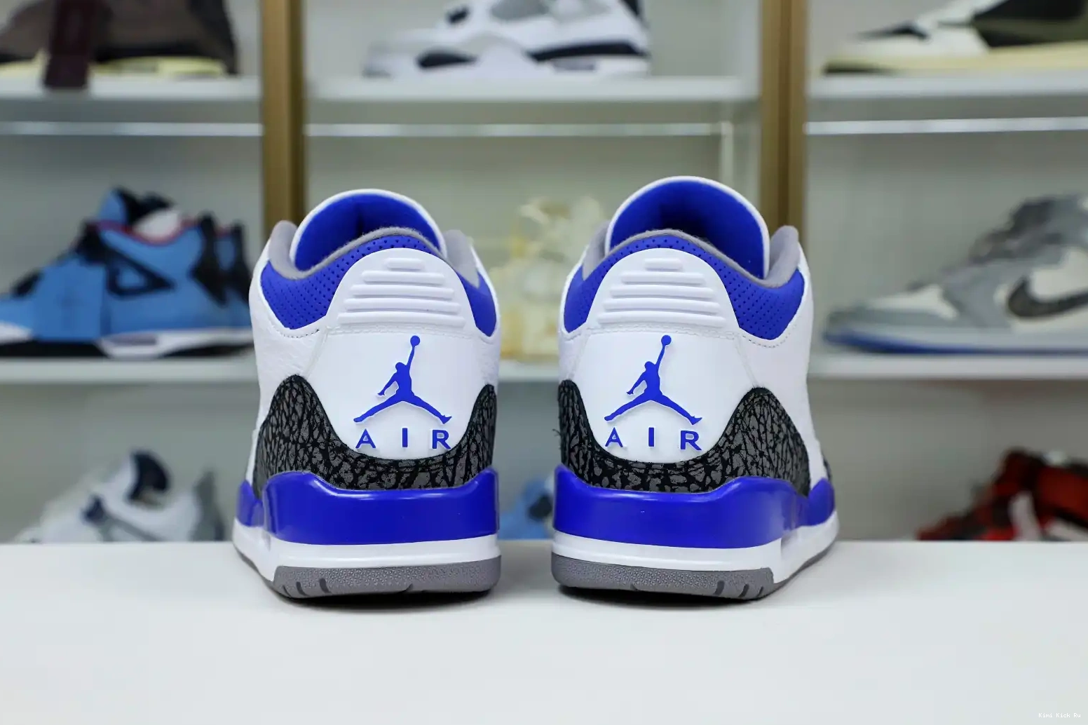 AIR BLUE' RETRO 3 JORDAN 'RACER Kimikick 0723